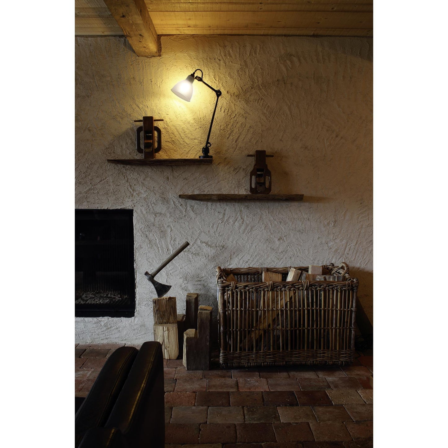 Lampe Gras N304 L40 Wall Lamp Matt Black Hardwired
