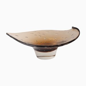 Amber Brown Shell Murano Glass-ESB-1404500