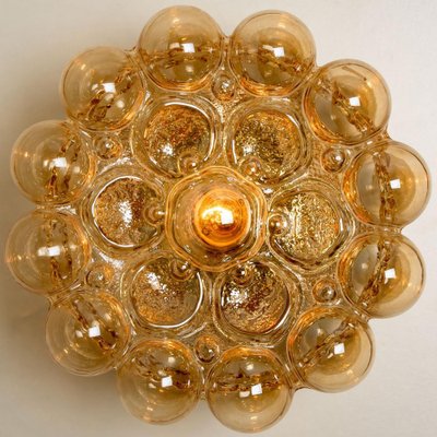 Amber Bubble Flush Mount or Wall Sconce by Helena Tynell, 1960s-VDW-1291328