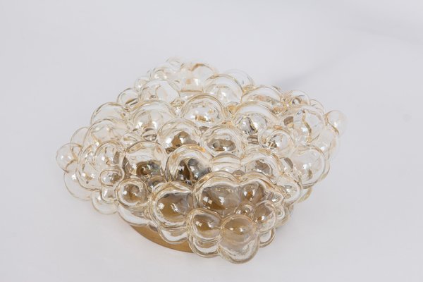 Amber Bubble Glass Sconce by Helena Tynell, Limburg, Germany, 1960s-UGR-1754988