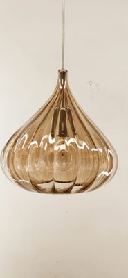 Amber Bubble Murano Glass Pendant Lamp in Tobacco Color-QLH-1309303