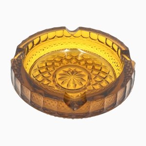 Amber Glass Ashtray from Ząbkowice, Poland, 1960s-BXB-1409005