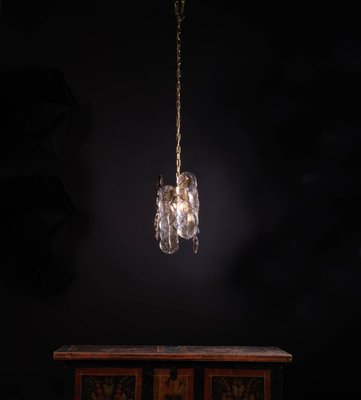 Amber Glass Pendant Lamp by J. T. Kalmar for Kalmar, 1960s-DEK-547591