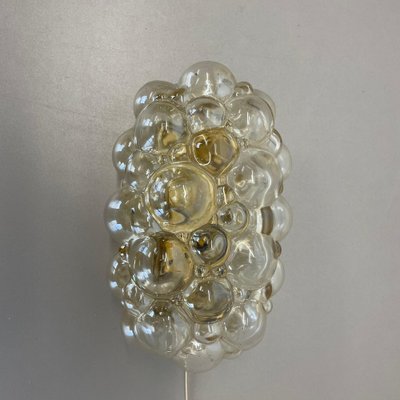 Amber Glass Wall Light by Helena Tynell for Glashütte Limburg, 1960s-QZ-1761407