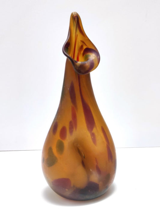 Amber Murano Glass Vase attributed to Anzolo Fuga, Italy, 1940s