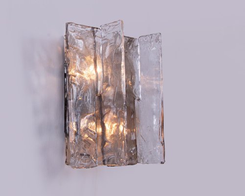 Amber Murano Wall Sconce in Glass and Chrome from Mazzega, 1960s-DEK-2023181