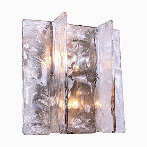 Amber Murano Wall Sconce in Glass and Chrome from Mazzega, 1960s-DEK-2023181