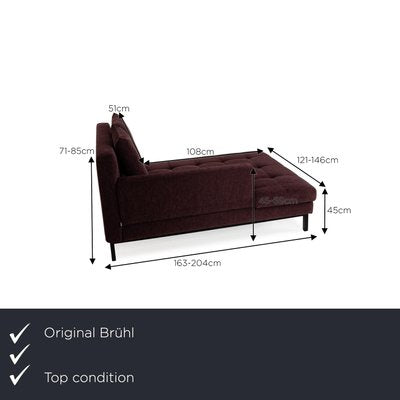 Amber Purple Violet Fabric Daybed from Brühl-RQW-2021989