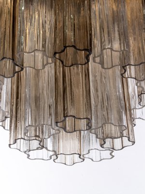 Amber Venini Tronchi Murano Glass & Brass Flush Mount Ceiling Light by J. T. Kalmar-DEK-1131833