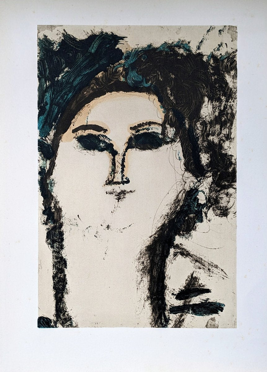 Amedeo Modigliani, Beatrice Hastings, Lithograph on Arches Vellum Paper