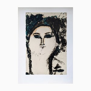 Amedeo Modigliani, Beatrice Hastings, Lithograph on Arches Vellum Paper-NRC-1771322