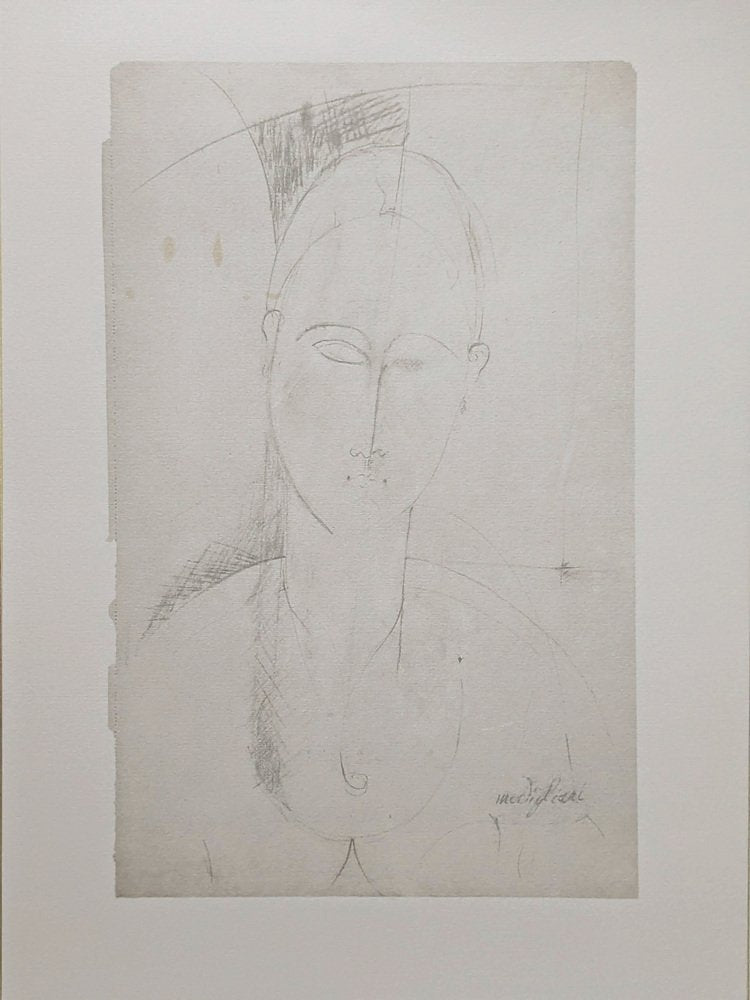 Amedeo Modigliani, Portrait of a Girl, Limited Edition Lithograph, Early 20th Century-NRC-1785313