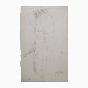 Amedeo Modigliani, Portrait of a Girl, Limited Edition Lithograph, Early 20th Century-NRC-1785313