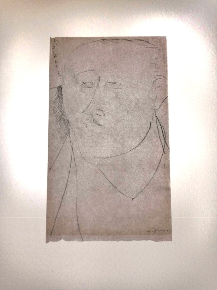 Amedeo Modigliani, Portrait of a Man, Limited Edition Lithograph, Early 20th Century