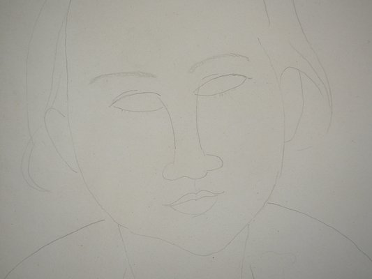 Amedeo Modigliani, Portrait of Elena, 1917, Original Drawing-KHH-1200815