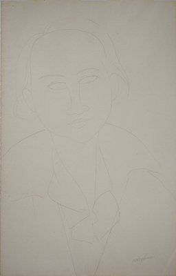 Amedeo Modigliani, Portrait of Elena, 1917, Original Drawing-KHH-1200815