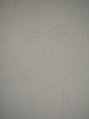 Amedeo Modigliani, Portrait of Elena, 1917, Original Drawing-KHH-1200815