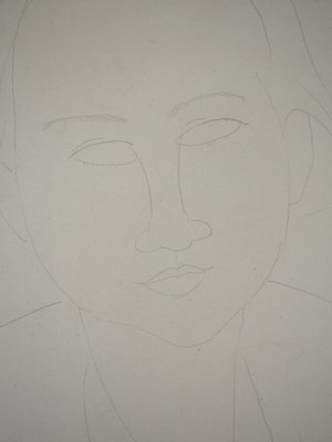 Amedeo Modigliani, Portrait of Elena, 1917, Original Drawing-KHH-1200815