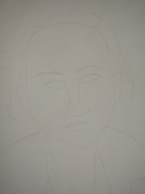 Amedeo Modigliani, Portrait of Elena, 1917, Original Drawing-KHH-1200815