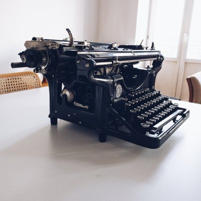 American No. 6 - 14 Qwertz Typewriter from Underwood Elliot Fisher Co., 1930s-KND-1155753