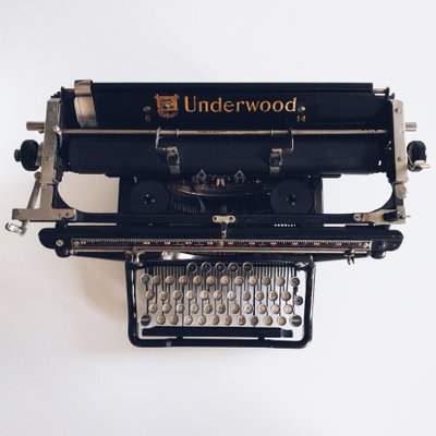 American No. 6 - 14 Qwertz Typewriter from Underwood Elliot Fisher Co., 1930s-KND-1155753