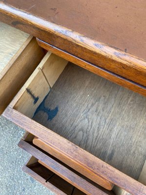 American Office Desk in Oak, 1950s-GQM-1277841