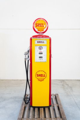 American Shell Petrol Station Pump, 1950s-KNM-1793045