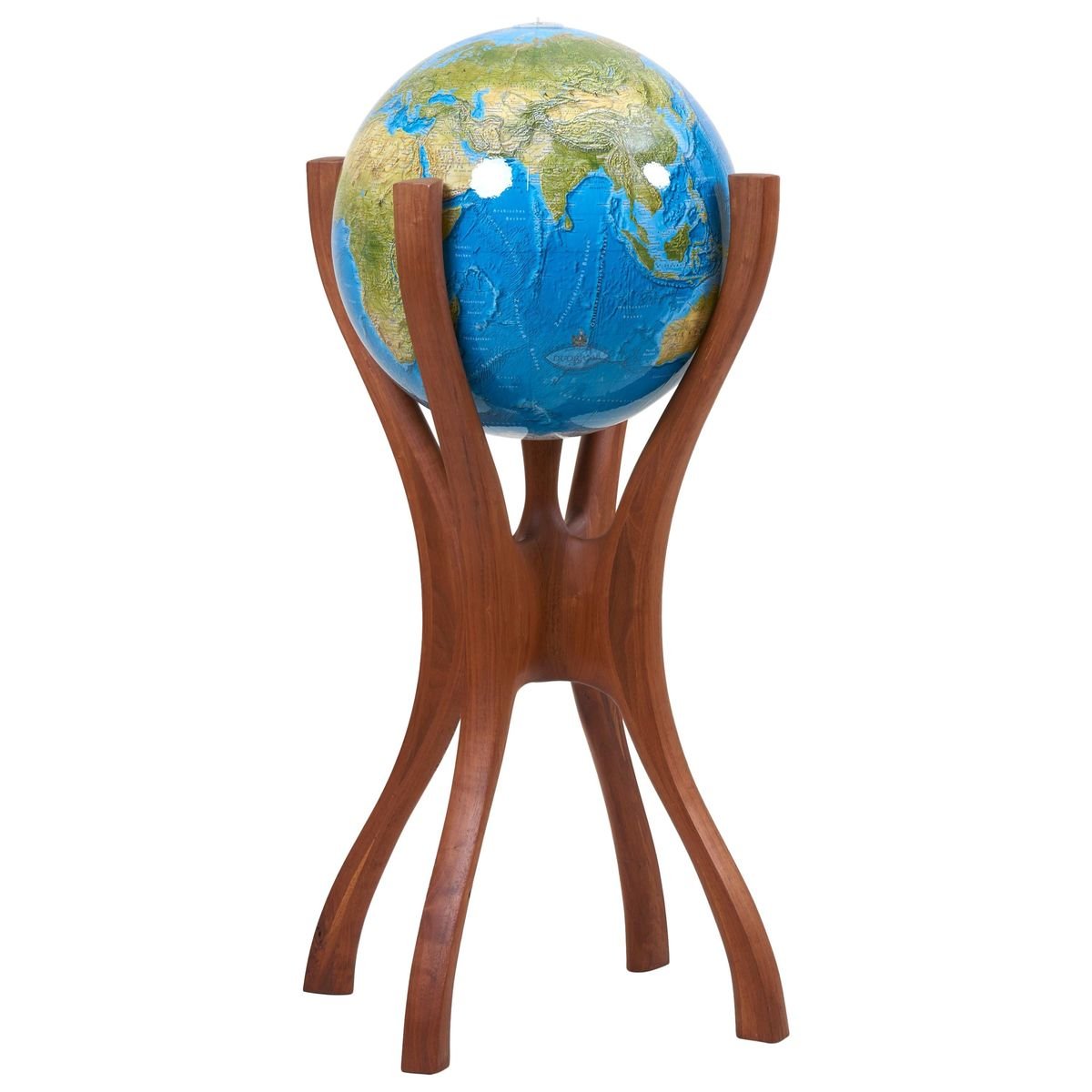 American Studio Globe Stand with Globe by Bud Tullis, 1981