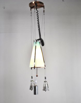 American Style Glass Ceiling Lamp, 1950s-JQO-562012