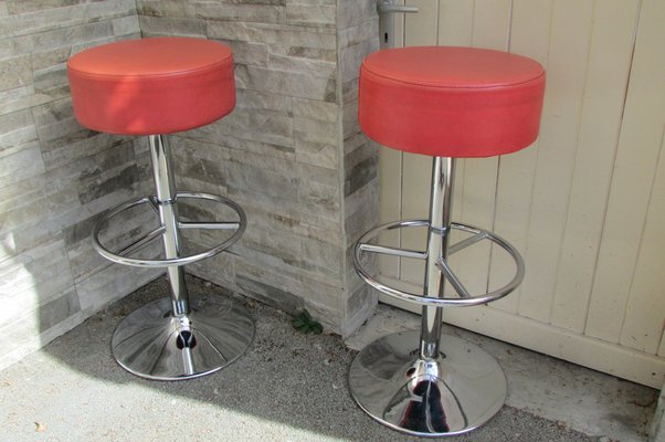 American Swivel Bar Stools, 1970s, Set of 2-RDN-1401265