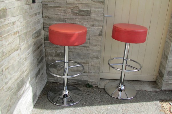 American Swivel Bar Stools, 1970s, Set of 2-RDN-1401265