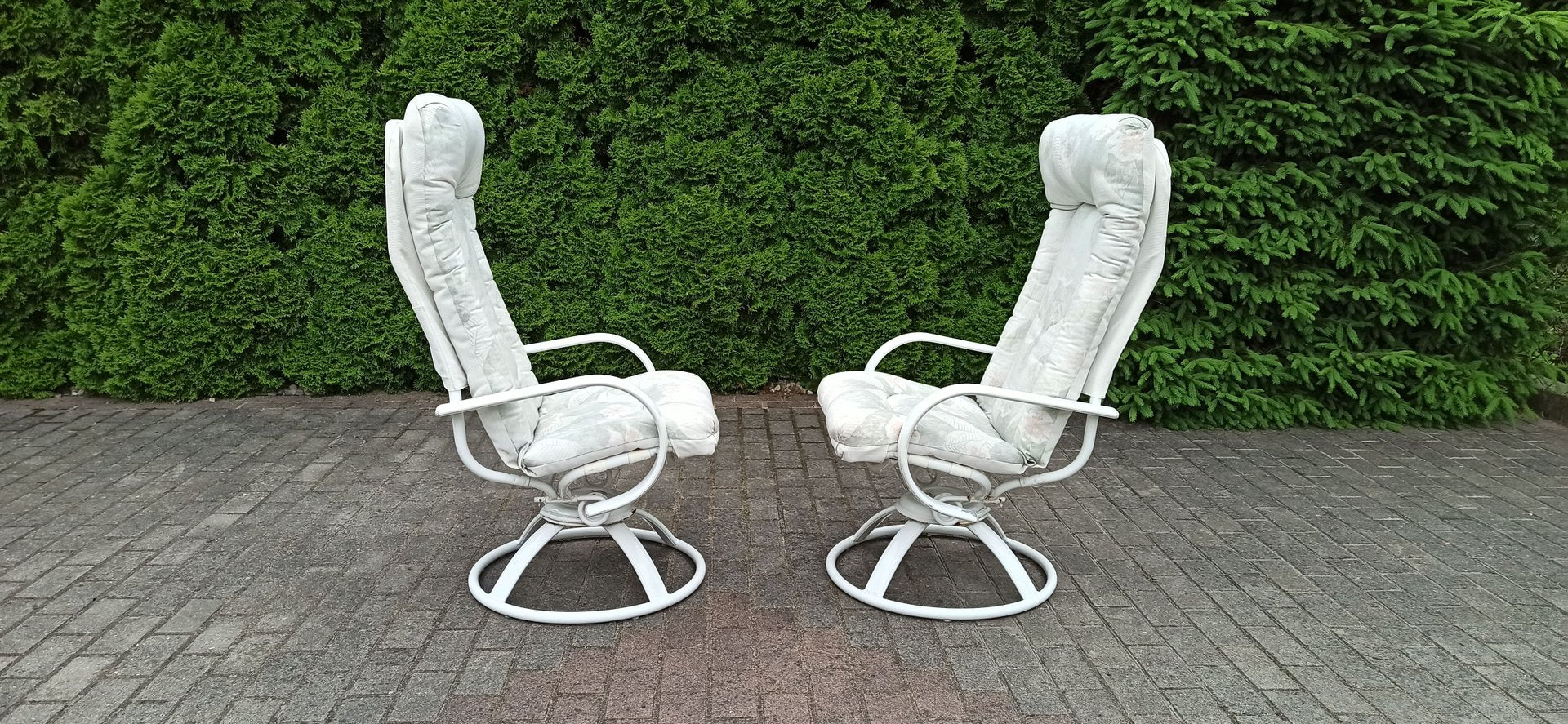 American Terrace Swivel Rocking Armchairs from Homecrest, 1980s, Set of 2