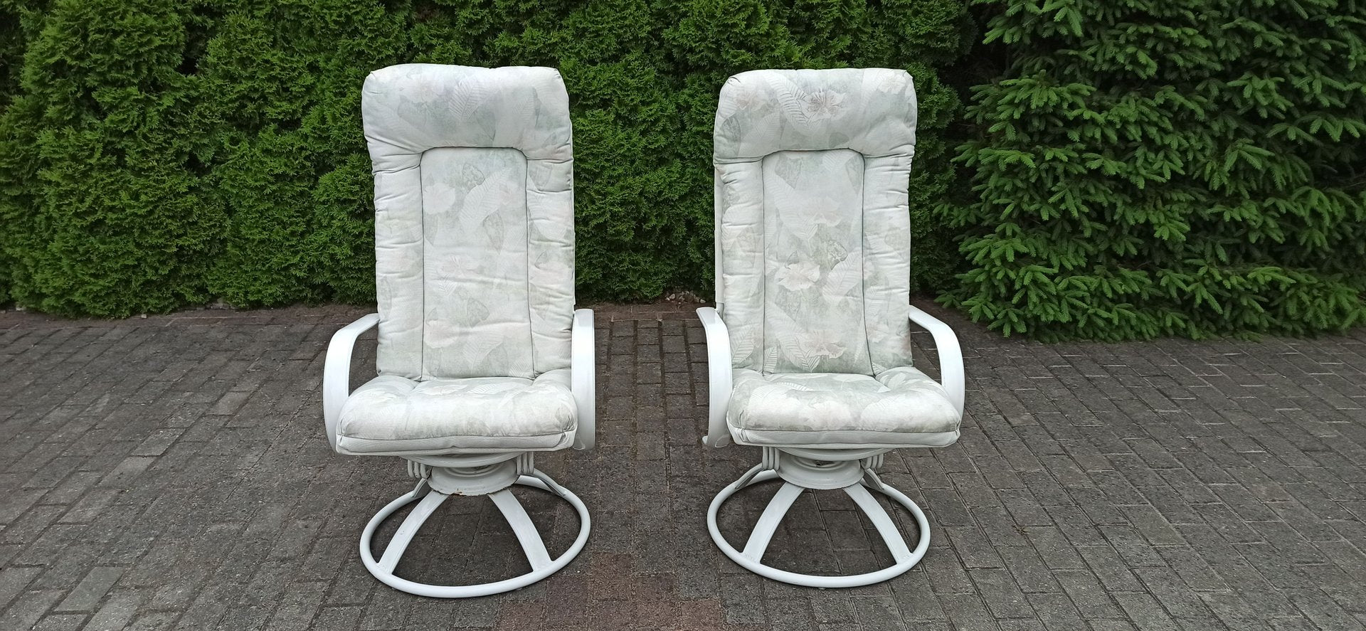 American Terrace Swivel Rocking Armchairs from Homecrest, 1980s, Set of 2