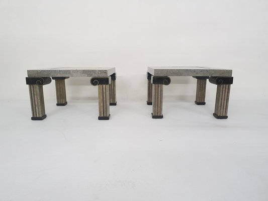 American Tesselated Coffee Tables attributed to Maitland Smith, 1980s, Set of 2-ZO-1791481