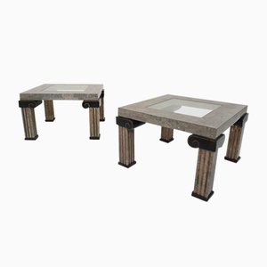 American Tesselated Coffee Tables attributed to Maitland Smith, 1980s, Set of 2-ZO-1791481