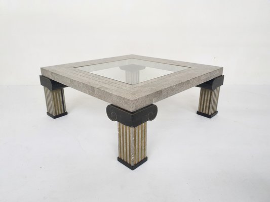 American Tessellated Coffee Table attributed to Maitland Smith, 1980s-ZO-1791478