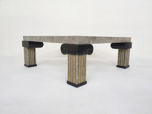 American Tessellated Coffee Table attributed to Maitland Smith, 1980s-ZO-1791478