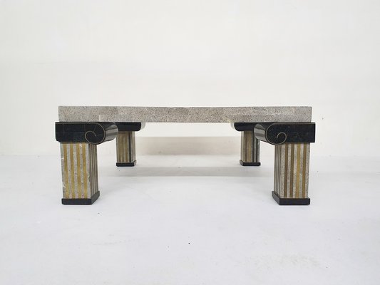 American Tessellated Coffee Table attributed to Maitland Smith, 1980s-ZO-1791478