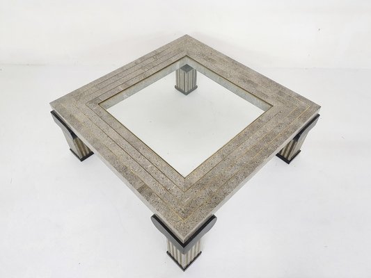 American Tessellated Coffee Table attributed to Maitland Smith, 1980s-ZO-1791478