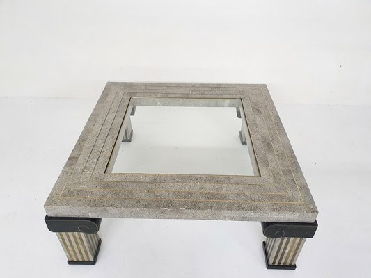 American Tessellated Coffee Table attributed to Maitland Smith, 1980s-ZO-1791478