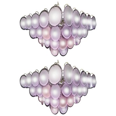 Amethyst Murano Disc Chandelier, 1970s-MBH-1032366