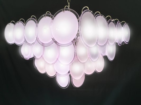 Amethyst Murano Disc Chandelier, 1970s-MBH-1032366