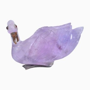 Amethyst Swan Figurine-WVL-2022425