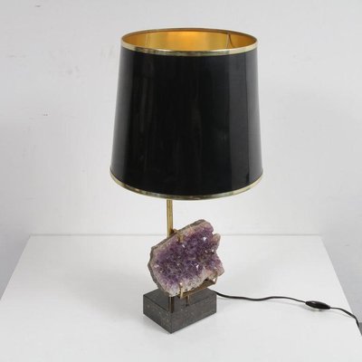 Amethyst Table Lamp in the Style of Willy Daro, 1970s-GG-601349