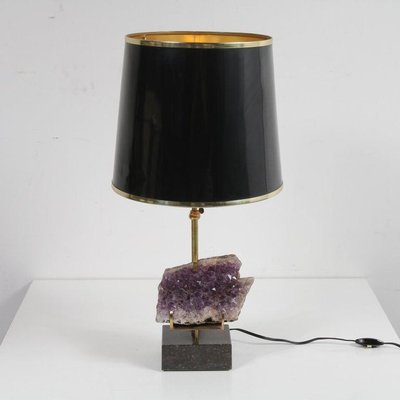 Amethyst Table Lamp in the Style of Willy Daro, 1970s-GG-601349