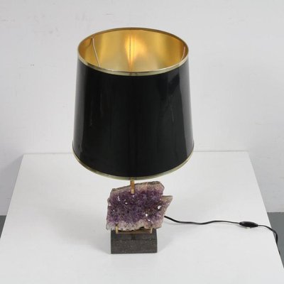 Amethyst Table Lamp in the Style of Willy Daro, 1970s-GG-601349