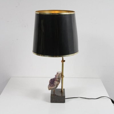 Amethyst Table Lamp in the Style of Willy Daro, 1970s-GG-601349