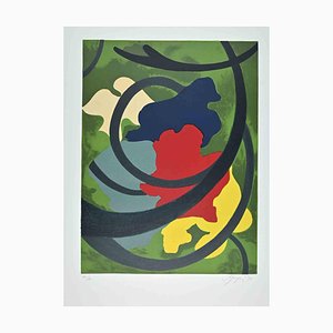 Amintore Fanfani, Abstract Composition, Original Screen Print, 1972-ZCI-1407722