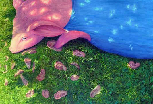 Amir Kerr, Gone Mushrooming, 2014, Oil on Canvas