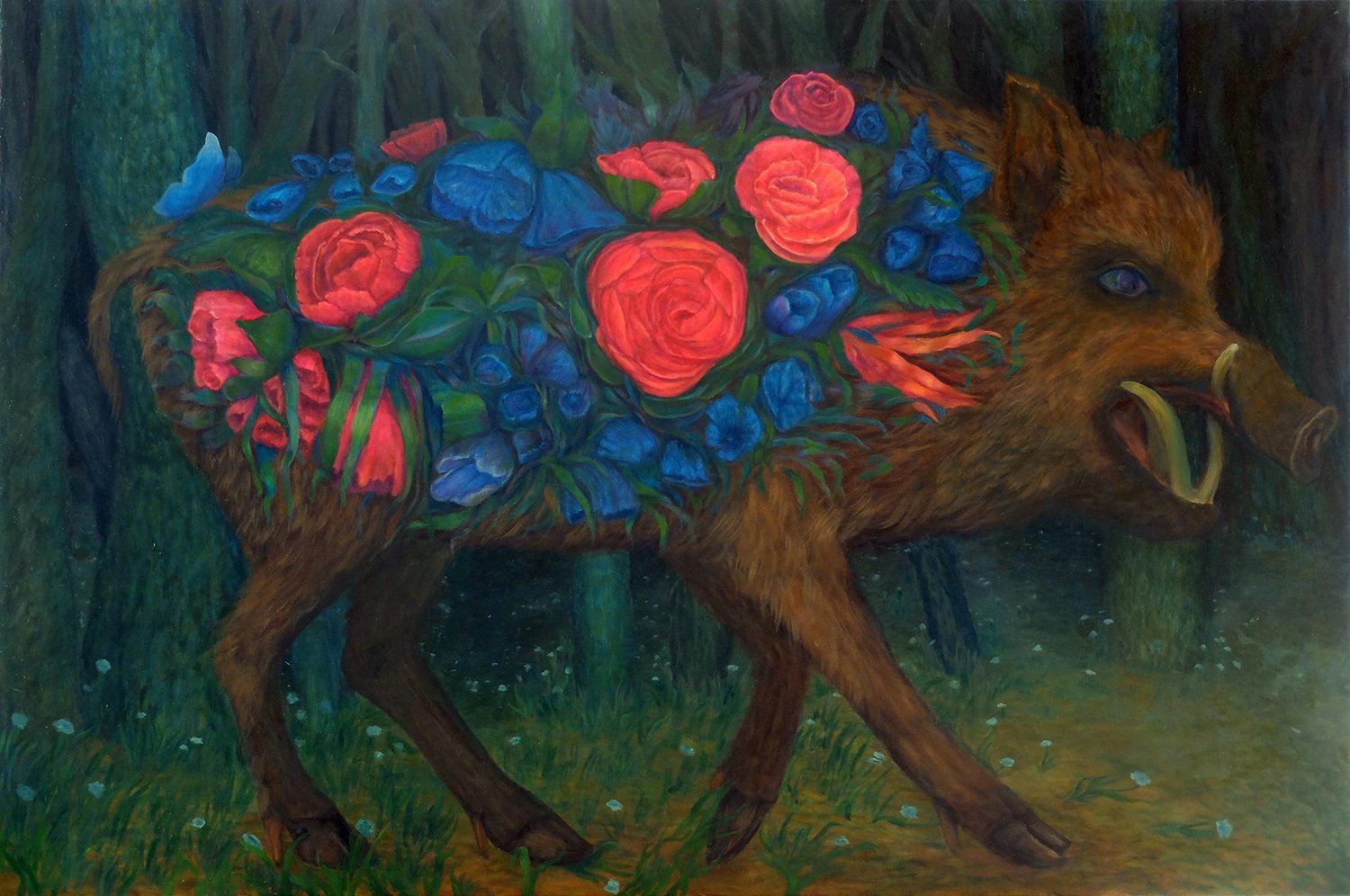 Amir Kerr, The Blooming, 2015, Oil on Canvas